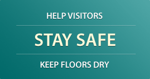 Help visitors stay safe and keep floors dry